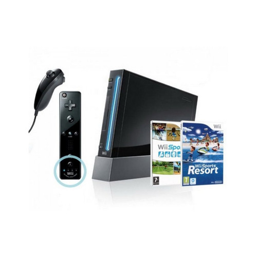 Pack wii negra remote - +, +