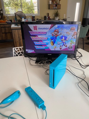 Nintendo wii bleu pack mario - nintendo,